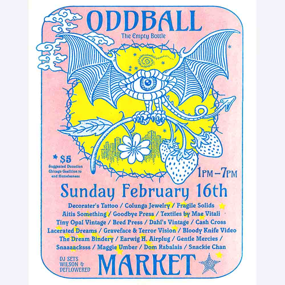 oddball market flyer by Goodbye Press