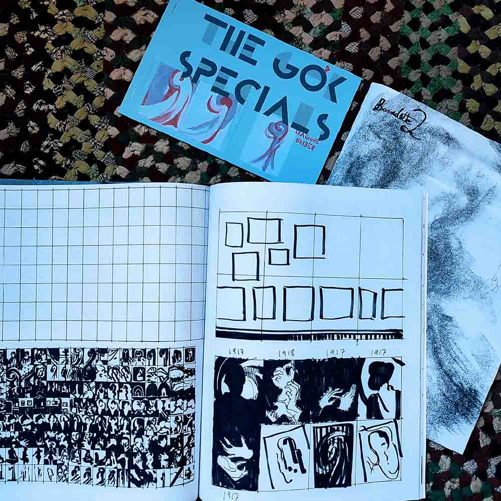 Staple + Stitch Art Book and Print Fair, 2025 poster by Hannah Sellers of @catdroool